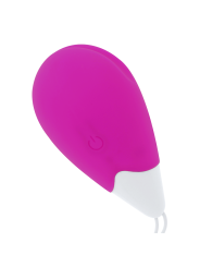 OHMAMA - TEXTURED VIBRATING EGG 10 MODES PURPLE AND WHITE