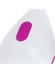 OHMAMA - TEXTURED VIBRATING EGG 10 MODES PURPLE AND WHITE