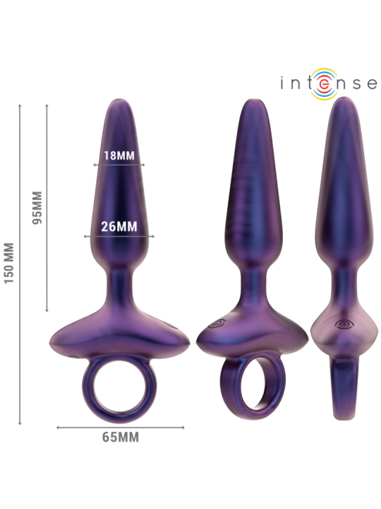 INTENSE - MARLON PLUG ANAL VIBRADOR MODELO 4 CONTROL REMOTO