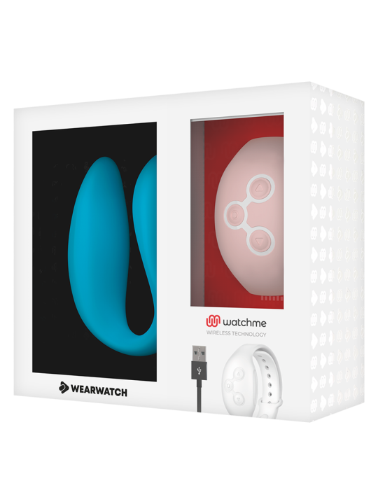 WEARWATCH - DUBBELE TECHNOLOGIE VIBRATOR WATCHME INDIGO / ROZE