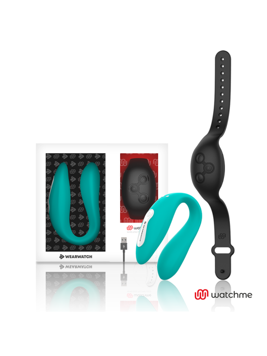 WEARWATCH - VIBRADOR DUAL TECHNOLOGY WATCHME AGUAMARINA / AZABACHE