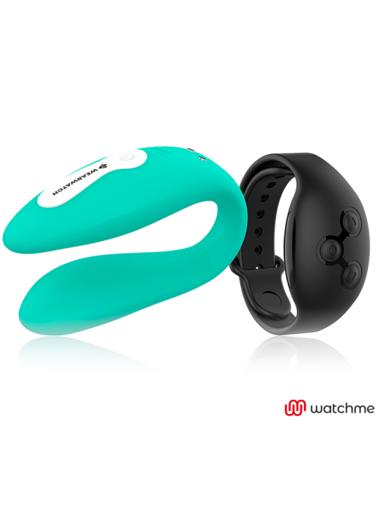 WEARWATCH - VIBRADOR DUAL TECHNOLOGY WATCHME AGUAMARINA / AZABACHE