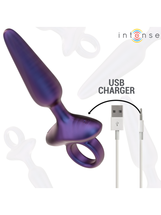 INTENSE - MARLON PLUG ANAL VIBRADOR MODELO 4 CONTROL REMOTO