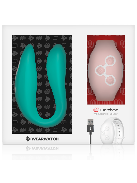 WEARWATCH - VIBRADOR DUAL TECHNOLOGY WATCHME AGUA MARINA / ROSA