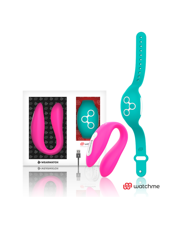 WEARWATCH - VIBRADOR DUAL TECHNOLOGY WATCHME FUCSIA / AGUA MARINA