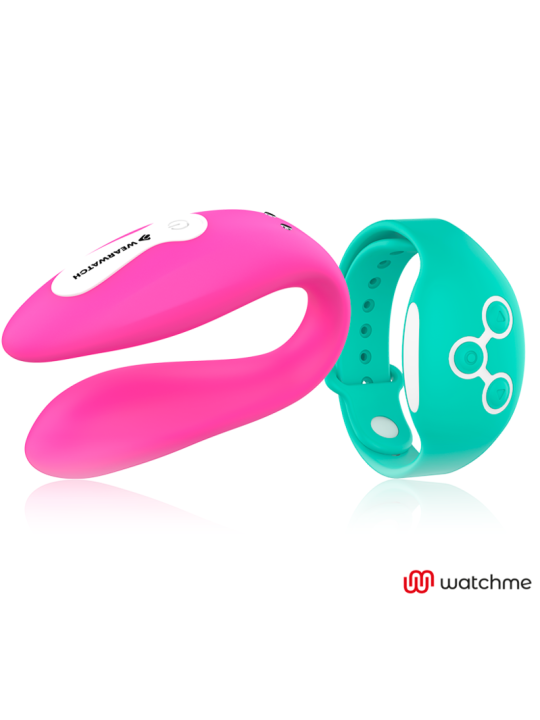 WEARWATCH - VIBRADOR WATCHME DE TECNOLOGIA DUPLA FÚCSIA / ÁGUA DO MAR