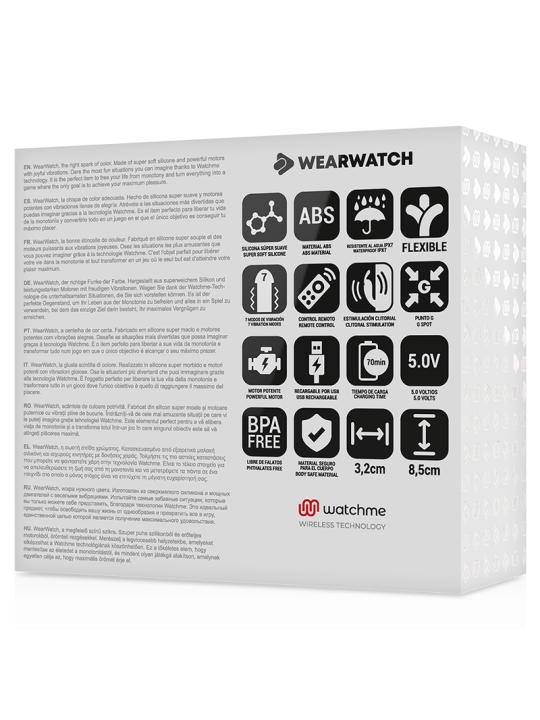 WEARWATCH - DUBBELE TECHNOLOGIE VIBRATOR WATCHME FUCHSIA / AQUAMARIJN