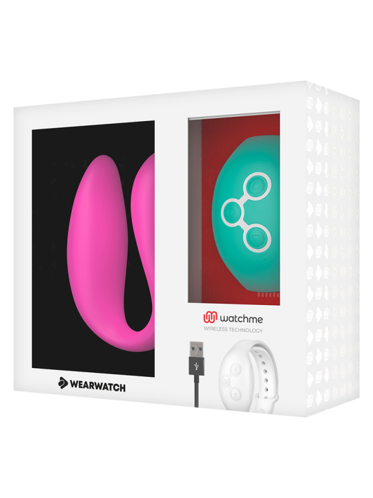 WEARWATCH - VIBRADOR DUAL TECHNOLOGY WATCHME FUCSIA / AGUA MARINA