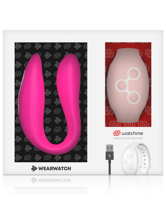 WEARWATCH - VIBRATEUR WATCHME DOUBLE TECHNOLOGIE FUCHSIA / ROSE