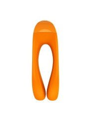 SATISFYER - VIBRATEUR DOIGTS CANDY CANE ORANGE