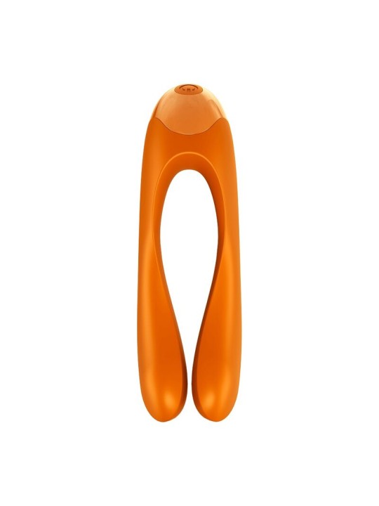 SATISFYER - VIBRATEUR DOIGTS CANDY CANE ORANGE