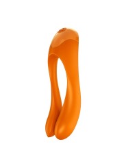 SATISFYER - VIBRATEUR DOIGTS CANDY CANE ORANGE