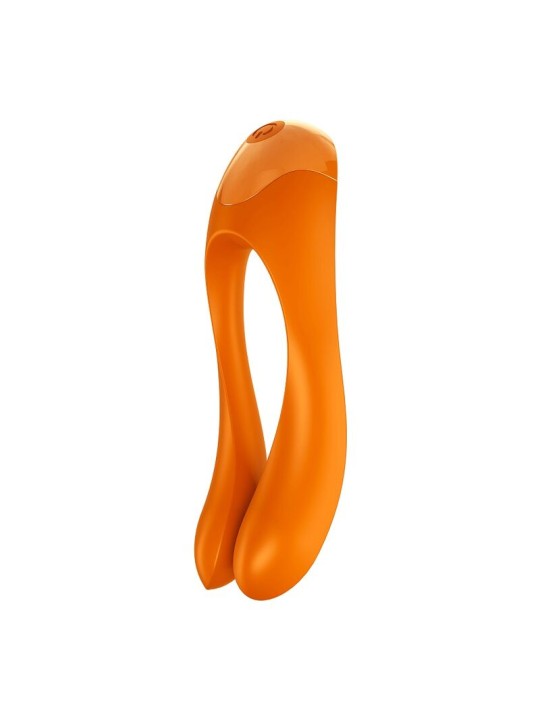 SATISFYER - VIBRATEUR DOIGTS CANDY CANE ORANGE