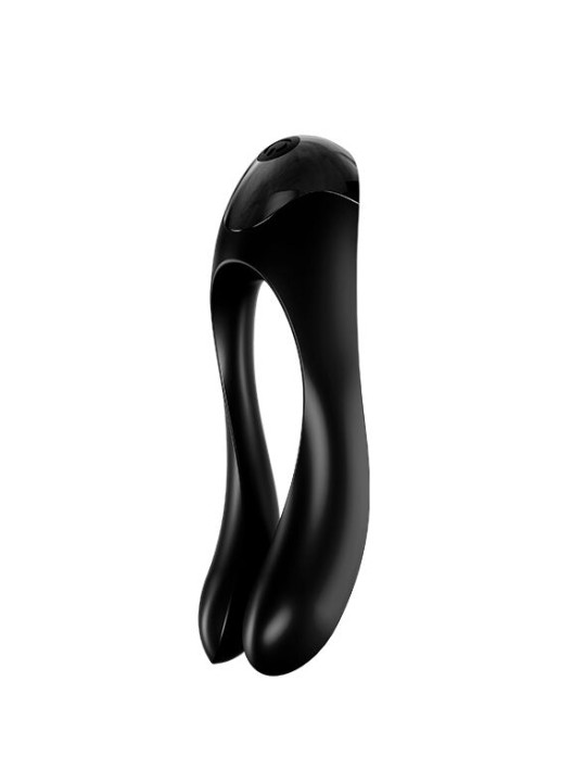 SATISFYER - CANDY CANE FINGER VIBRATOR BLACK