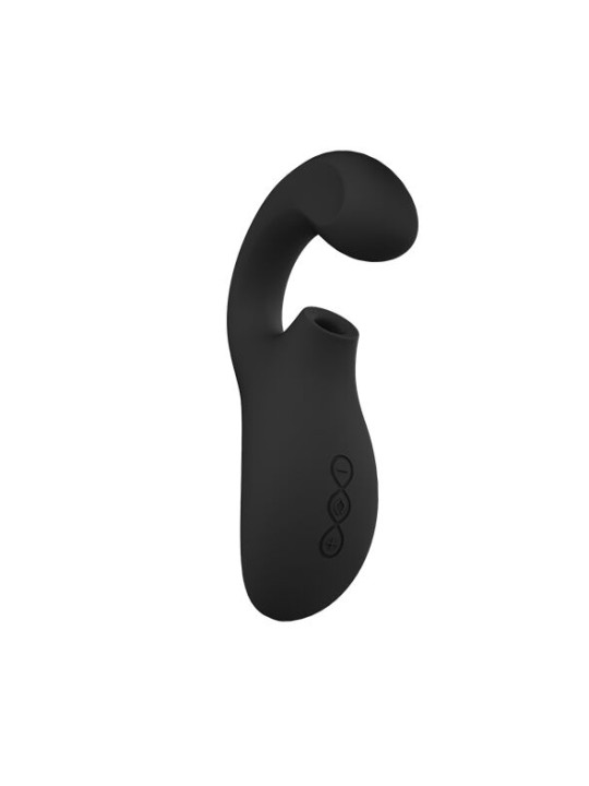 LELO - ENIGMA DOBLE ESTIMULACIÓN SUCCION MASAJEADOR NEGRO