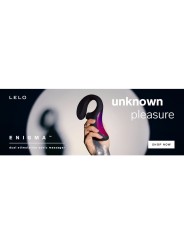 LELO - ENIGMA DOBLE ESTIMULACIÓN SUCCION MASAJEADOR NEGRO