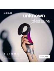 LELO - ENIGMA DOBLE ESTIMULACIÓN SUCCION MASAJEADOR NEGRO