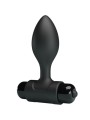 PRETTY LOVE - VIBRA BUTT 10 VIBRAÇÕES PLUG ANAL PRETO
