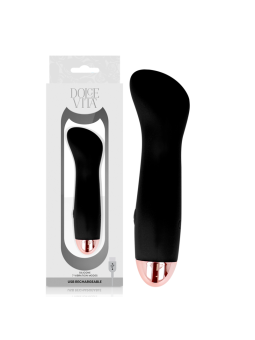 DOLCE VITA - VIBRATEUR RECHARGEABLE ONE NOIR 7 VITESSES