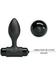 PRETTY LOVE - VIBRA BUTT 10 VIBRATIONS ANAL PLUG BLACK