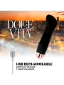 DOLCE VITA - VIBRADOR RECARREGÁVEL ONE BLACK 10 SPEED