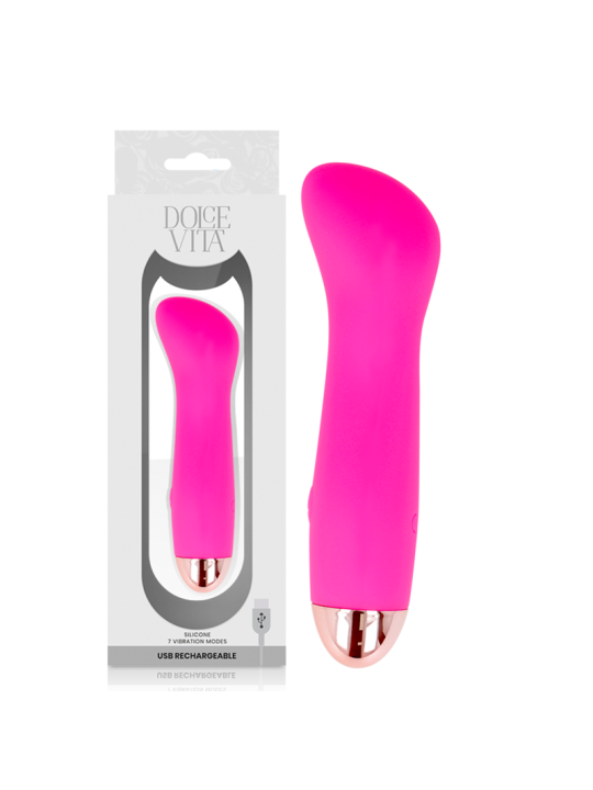 DOLCE VITA - EEN ROZE 7 SNELHEDEN OPLAADBARE VIBRATOR