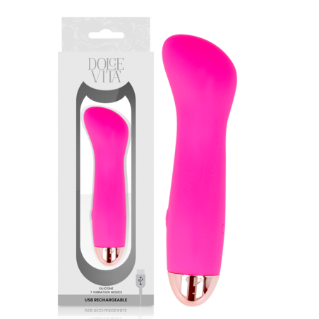 DOLCE VITA - EEN ROZE 7 SNELHEDEN OPLAADBARE VIBRATOR