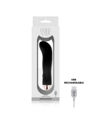 DOLCE VITA - TWEE ZWARTE 7 SNELHEDEN OPLAADBARE VIBRATOREN