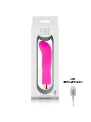 DOLCE VITA - RECHARGEABLE VIBRATOR TWO PINK 7 SPEEDS