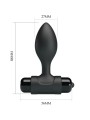 PRETTY LOVE - VIBRA BUTT 10 VIBRAZIONI PLUG ANALE NERO