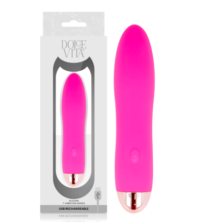 DOLCE VITA - VIER ROZE 7 SNELHEDEN OPLAADBARE VIBRATOR