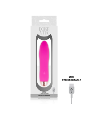 DOLCE VITA - VIBRADOR RECARREGÁVEL QUATRO PINK 7 VELOCIDADES