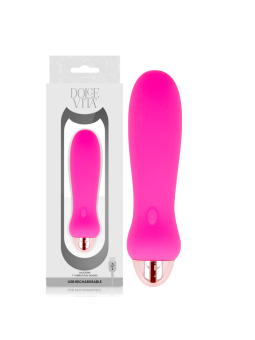DOLCE VITA - VIBRADOR RECARGABLE FIVE ROSA 7 VELOCIDADES