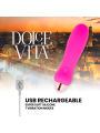 DOLCE VITA - AUFLADBARER VIBRATOR FÜNF ROSA 7 GESCHWINDIGKEITEN