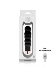 DOLCE VITA - VIBRADOR RECARGABLE SIX NEGRO 7 VELOCIDADES
