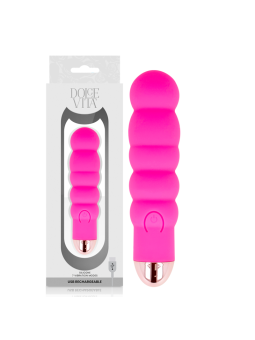 DOLCE VITA - VIBRADOR RECARREGÁVEL SEIS PINK 7 VELOCIDADES