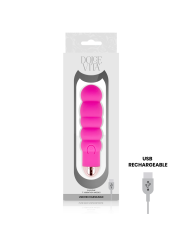 DOLCE VITA - ZES ROZE 7 SNELHEDEN OPLAADBARE VIBRATOR