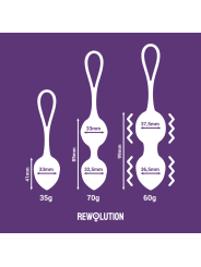 REWOLUTION - REWOBEADS BOLAS VIBRADORAS CONTROL REMOTO CON TECNOLOGIA 