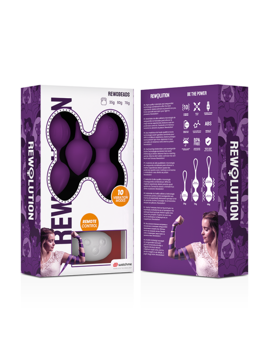 REWOLUTION - REWOBEADS BALLES VIBRANTES TÉLÉCOMMANDE AVEC TECHNOLOGIE 