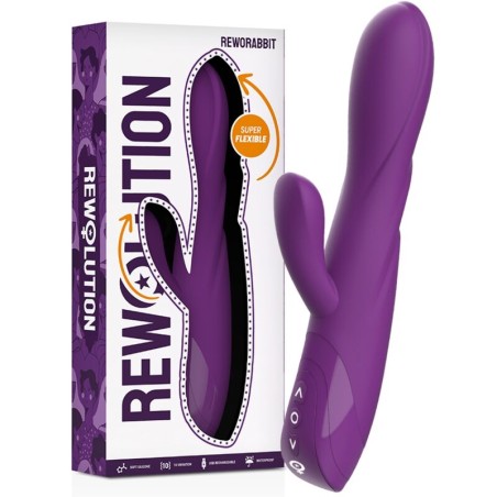 REWOLUTION - REWORABBIT FLEXIBELE VIBRATOR MET KONIJN