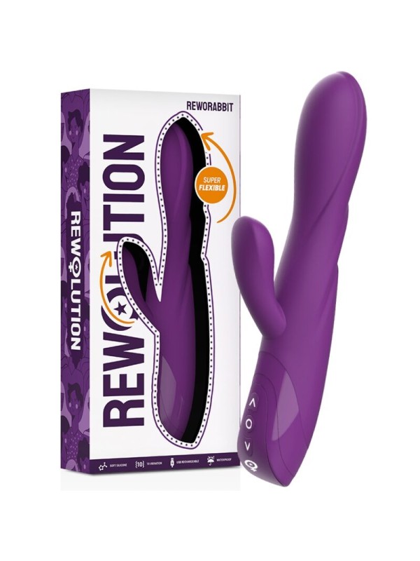 REWOLUTION - REWORABBIT VIBRADOR FLEXIBLE CON RABBIT
