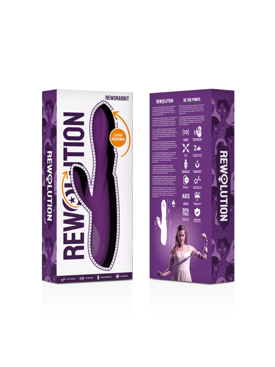 REWOLUTION - VIBRADOR FLEXÍVEL REWORABBIT COM COELHO