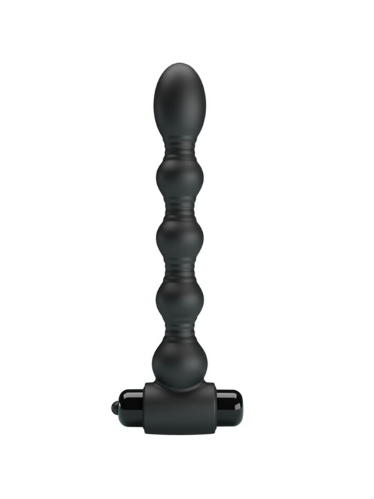 PRETTY LOVE - LYNN SILICONE ANAL PLUG 10 VIBRAÇÕES PRETO
