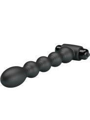 PRETTY LOVE - LYNN ANAAL PLUG SILICONEN 10 VIBRATIES ZWART