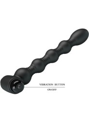 PRETTY LOVE - LYNN ANAAL PLUG SILICONEN 10 VIBRATIES ZWART