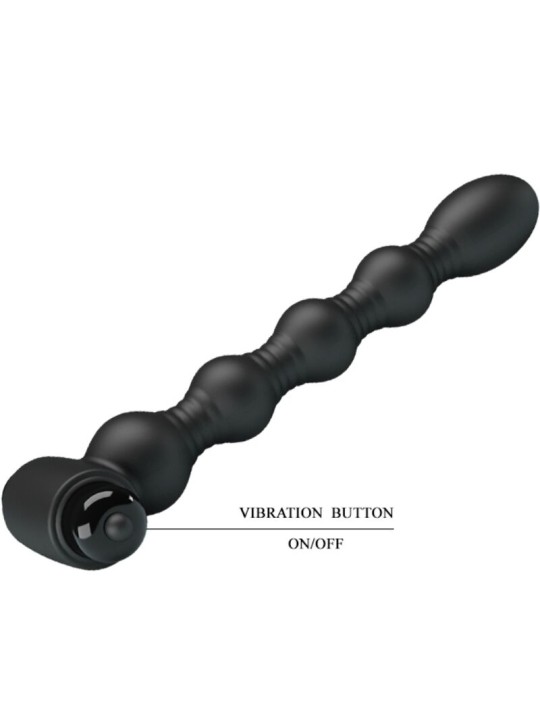 PRETTY LOVE - LYNN SILICONE ANAL PLUG 10 VIBRAÇÕES PRETO