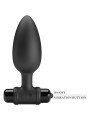 PRETTY LOVE - VIBRA BUTT PLUG 2 PLUG ANAL 10 VIBRATIONS NOIR