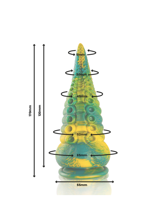 EPIC - DILDO TENTÁCULO VERDE CETUS TAMANHO PEQUENO