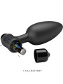PRETTY LOVE - VIBRA BUTT PLUG 2 ANAL PLUG 10 VIBRAÇÕES PRETO