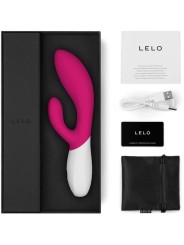 LELO - INA WAVE 2 VBRADOR LUXO ESPECIAL MOVIMENTO CERISE